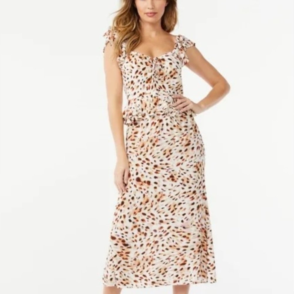 NWT Sofia Jeans by Sofia Vergara Women's Sweetheart Midi Dress Size 3XL
